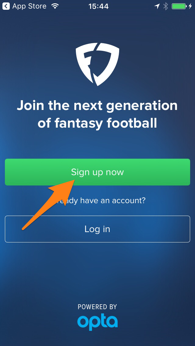 Registering Via The FanDuel Mobile App