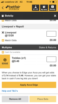 Acca edge example of football bets