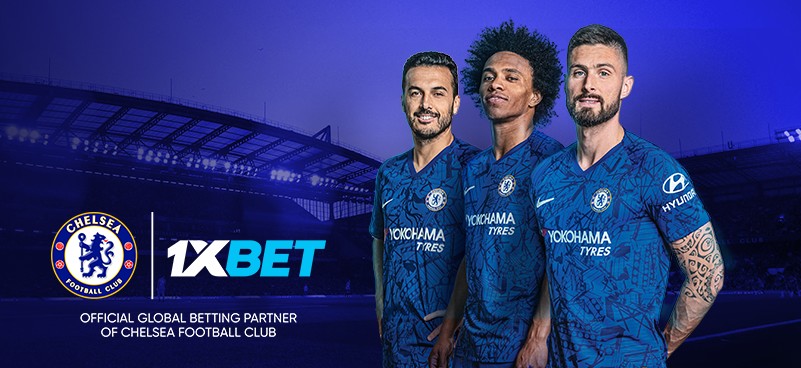 Chelsea and 1xbet advert