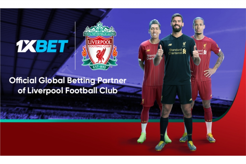 Liverpool and 1xBet advert