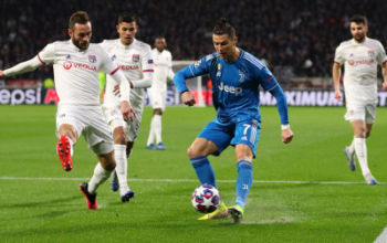 Ronaldo in action against Lyon