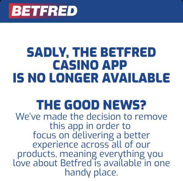 Betfred casino statement