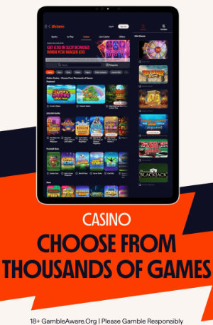 Betano app casino games